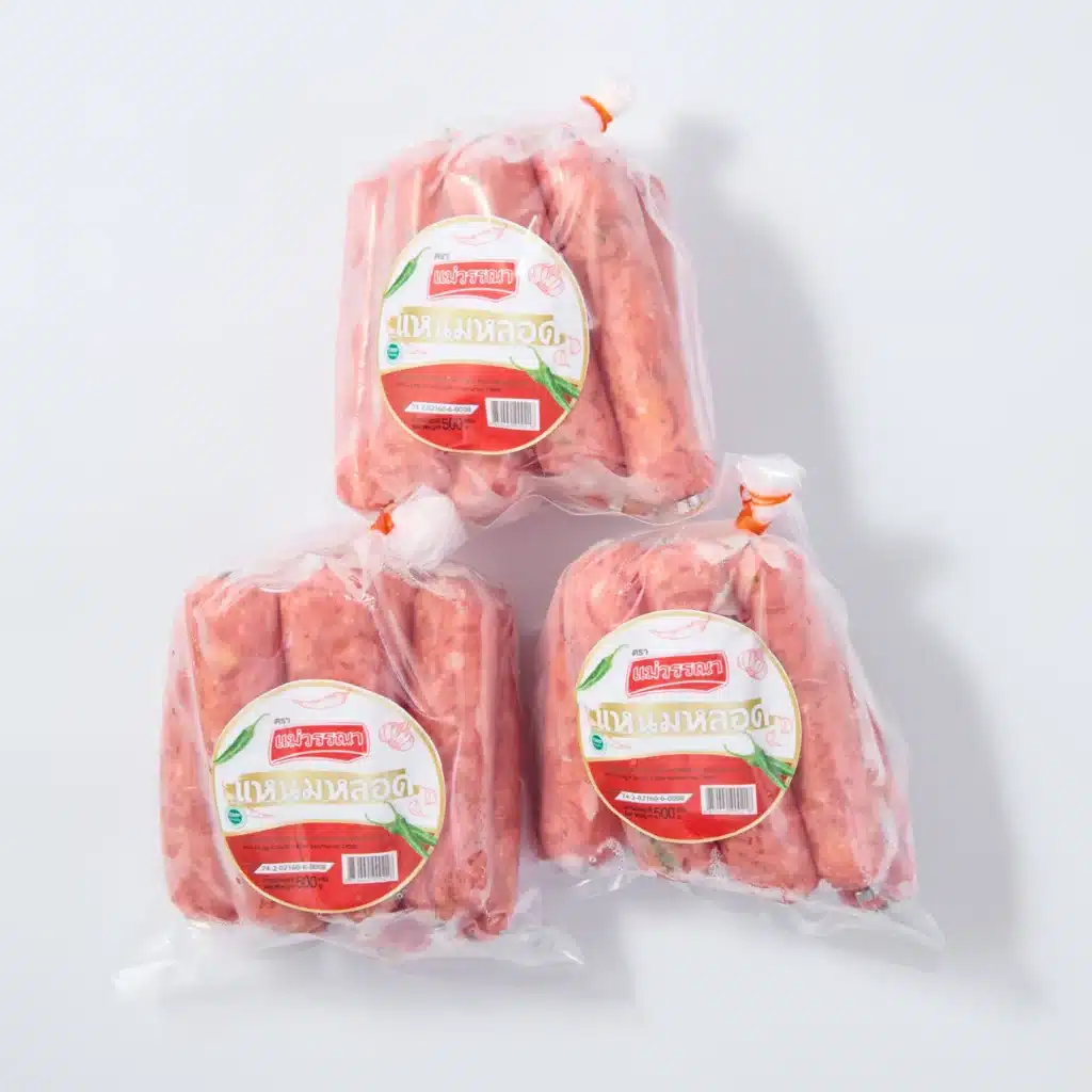 แหนมหนังหมู หลอด 500 กรัม